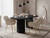 Bord Comfivo Ulma (Svart marmor + Svart)