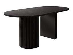Bord Comfivo Ulma (Svart marmor + Svart)