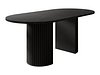 Bord Comfivo Ulma (Svart marmor + Svart)