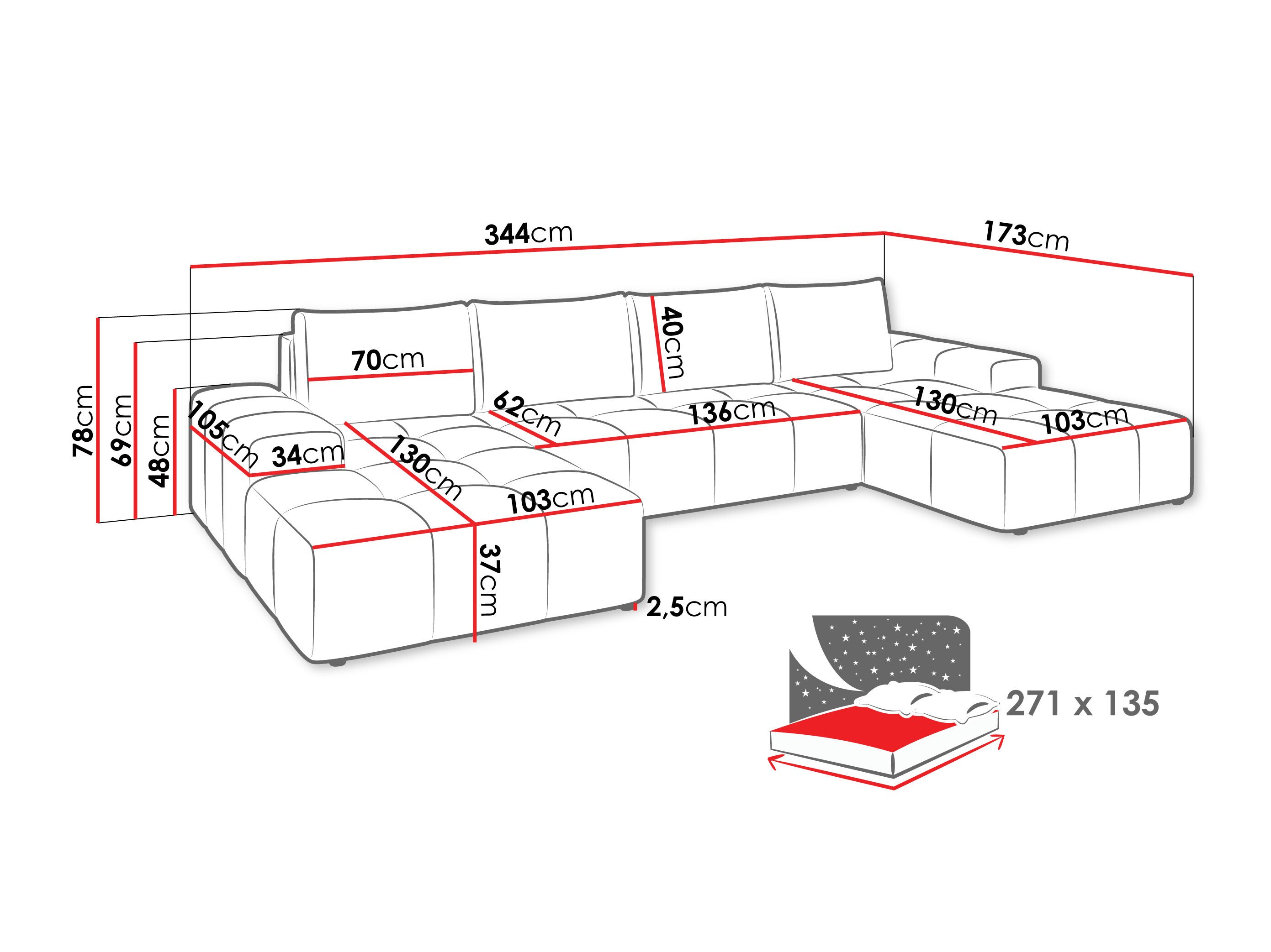 Hjørnesofa Comfivo Origor II (Margo 227.11)