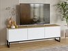 TV-benk Camtolo 100 (Hvit + Lys eik)