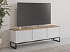 TV-benk Camtolo 100 (Hvit + Lys eik)