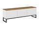TV-benk Camtolo 100 (Hvit + Lys eik)