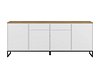 Kommode Camtolo 102 (Hvit + Lys eik)