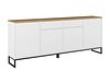 Kommode Camtolo 102 (Hvit + Lys eik)
