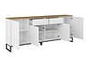 Kommode Camtolo 102 (Hvit + Lys eik)