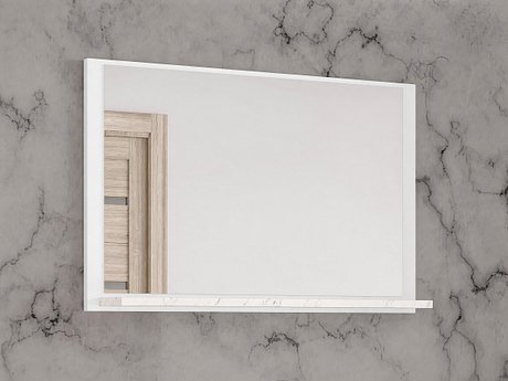 Baderomsspeil Salus (Hvit + Hvit marmor)