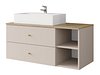 Vegghengt baderomsskap til servant Salus (Cashmere + Cremona eik)