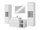 Baderomssett Nauta II (Hvit + Hvit marmor)