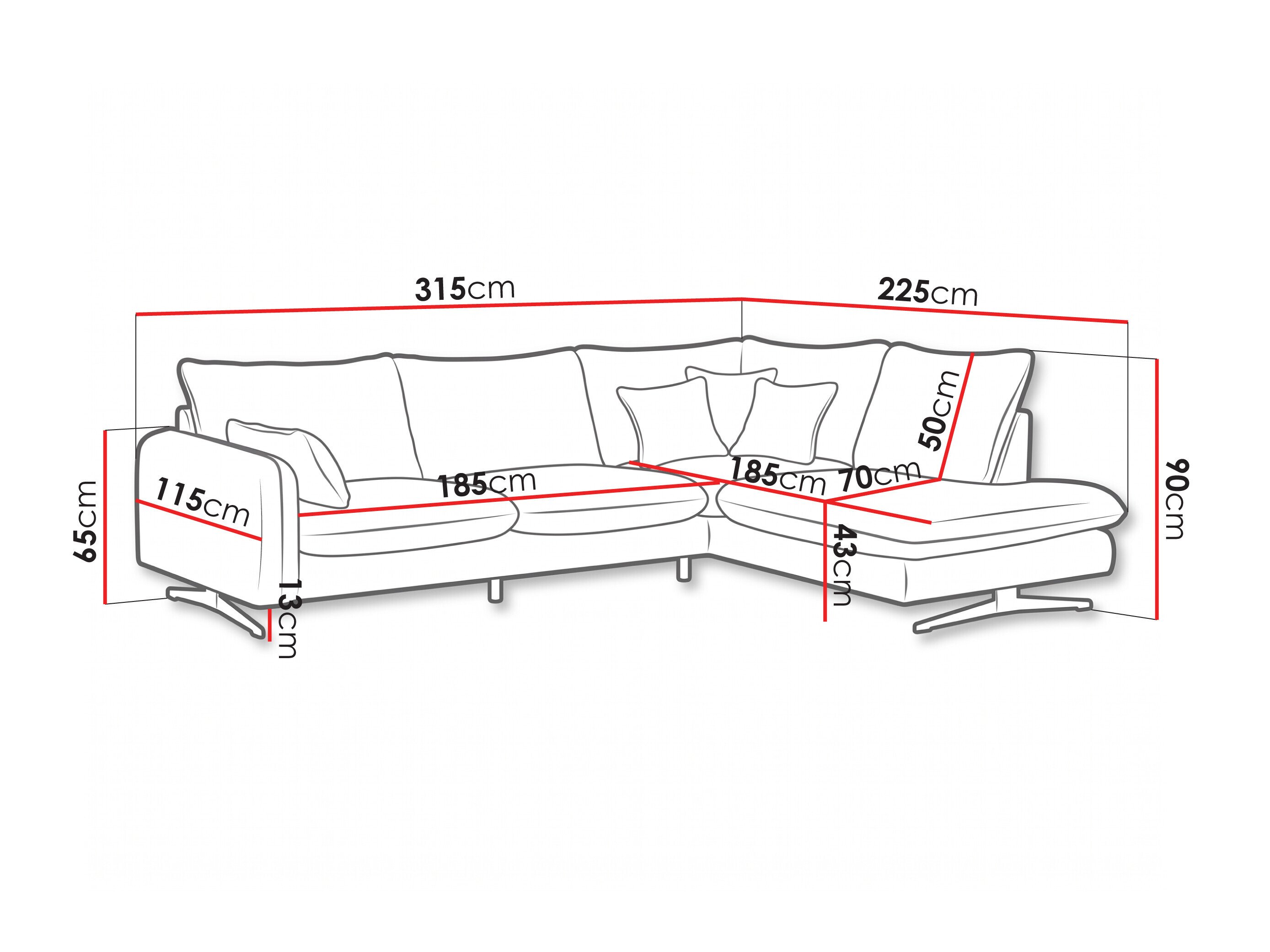 Hjørnesofa Margate 144 (Poso 01)